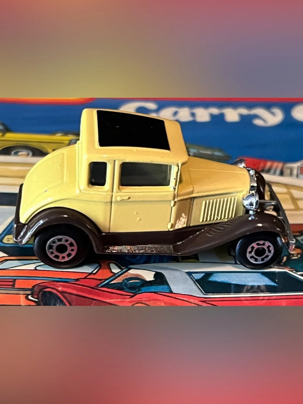 Vintage Matchbox 1979 No. 73 Model A Ford Cream & Brown Made in Macau